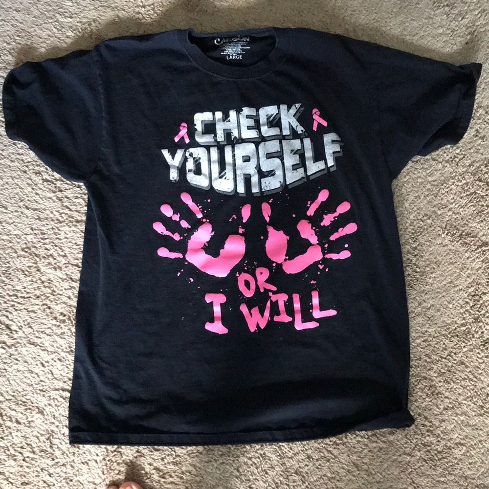 Black large short sleeve shirt